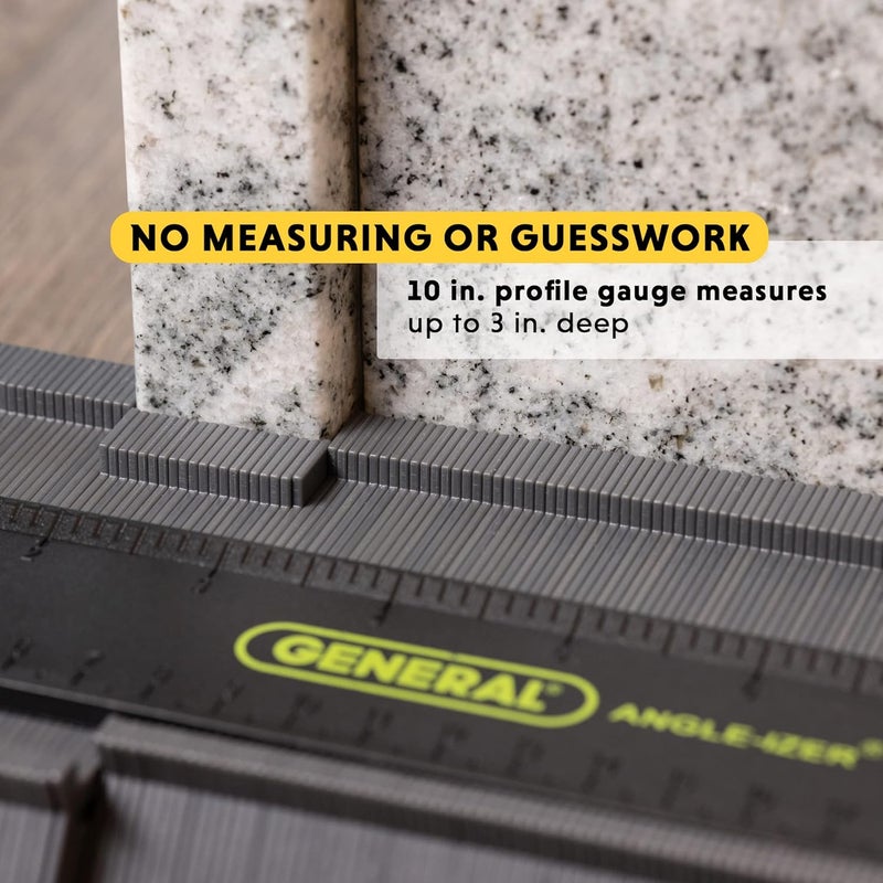 General Tools 10-Inch Contour Gauge 833 - Precision Angle Finder Tool for Home Improvement - Image 4