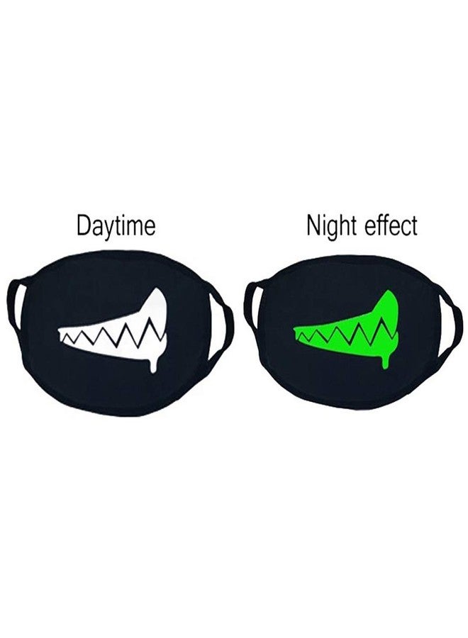VRITRAZ Glow in the dark luminous Cotton Anti Dust, Pollution Face Mouth Mask for Man Woman Bigzip Drooling - Image 3