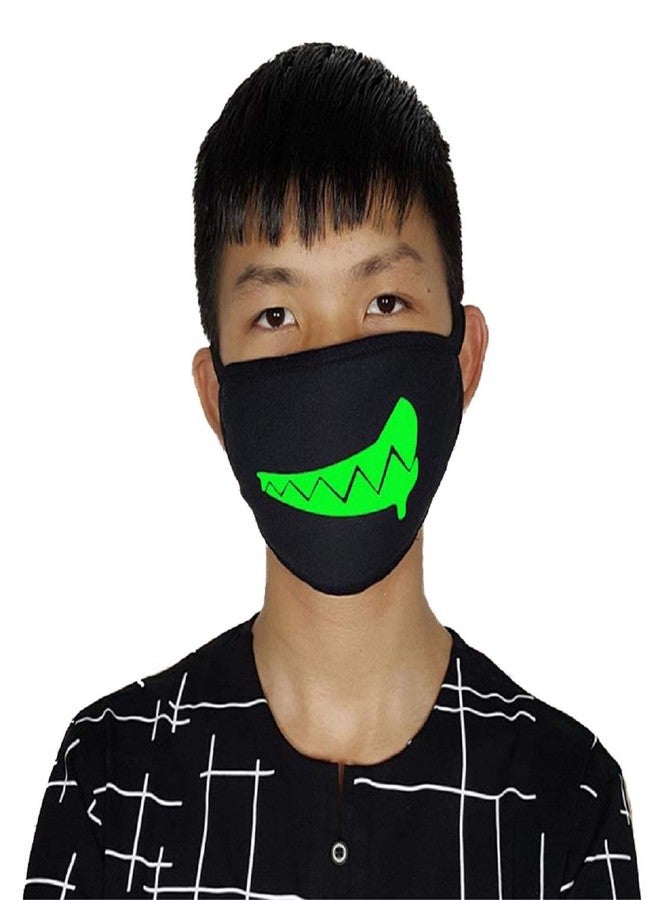 VRITRAZ Glow in the dark luminous Cotton Anti Dust, Pollution Face Mouth Mask for Man Woman Bigzip Drooling - Image 5