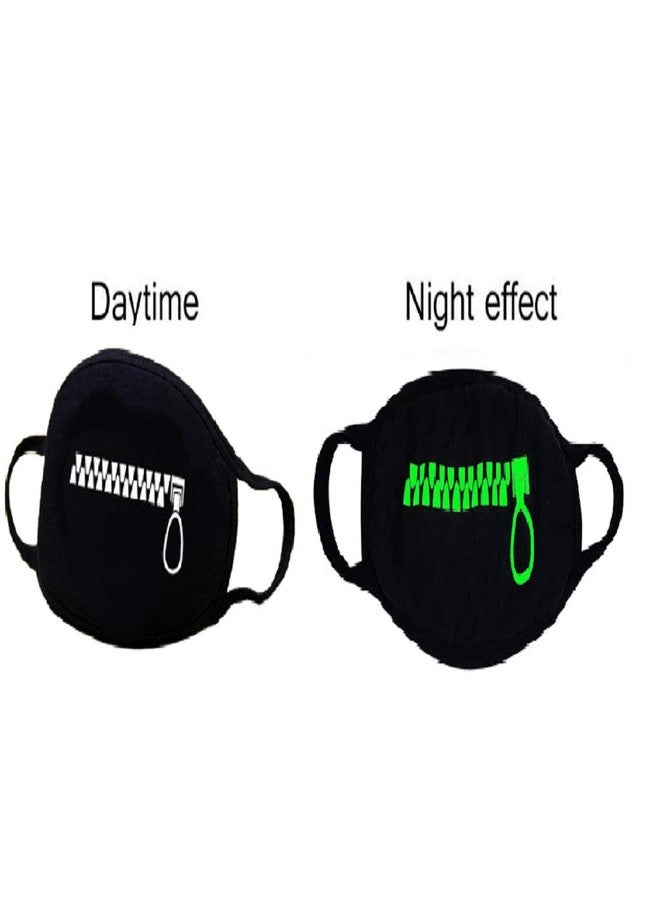 VRITRAZ Glow in the dark luminous Cotton Anti Dust, Pollution Face Mouth Mask for Man Woman Bigzip Drooling - Image 2