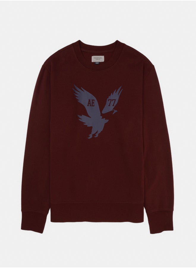 American Eagle - AE Super Soft Icon Graphic Crew Neck - Image 1