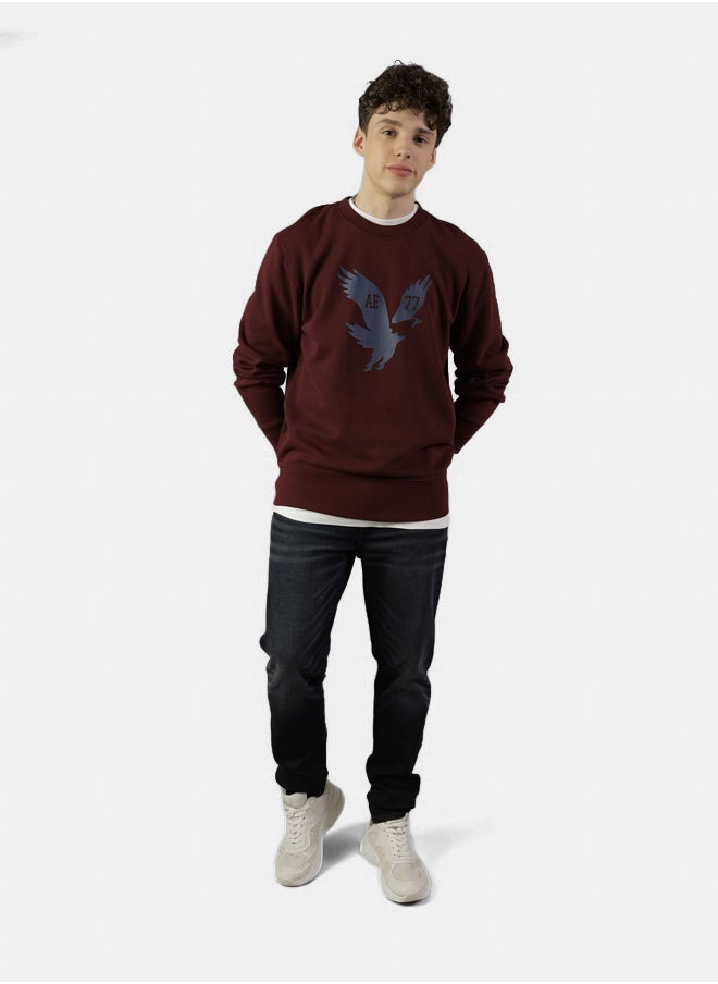 American Eagle - AE Super Soft Icon Graphic Crew Neck - Image 1