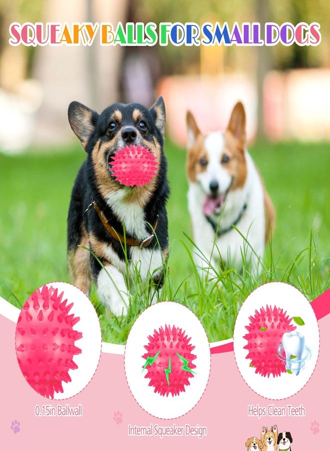 Suilung 12 Pcs 2.56" Light up Squeaky Dog Balls Large Dog Toys Ball Puppy Chew Toys for Small Medium Large Pet Clean Teeth Teething - Image 4