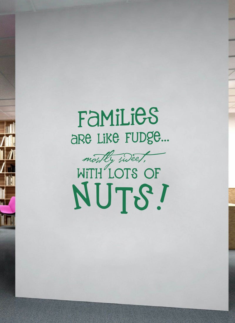 Spoil Your Wall Families Are Like Fudge Sweet Quote Wall Decal - Wall Arts Home Décor - Wall Sticker, 65x80 cm by Spoil Your Wall  - Image 2