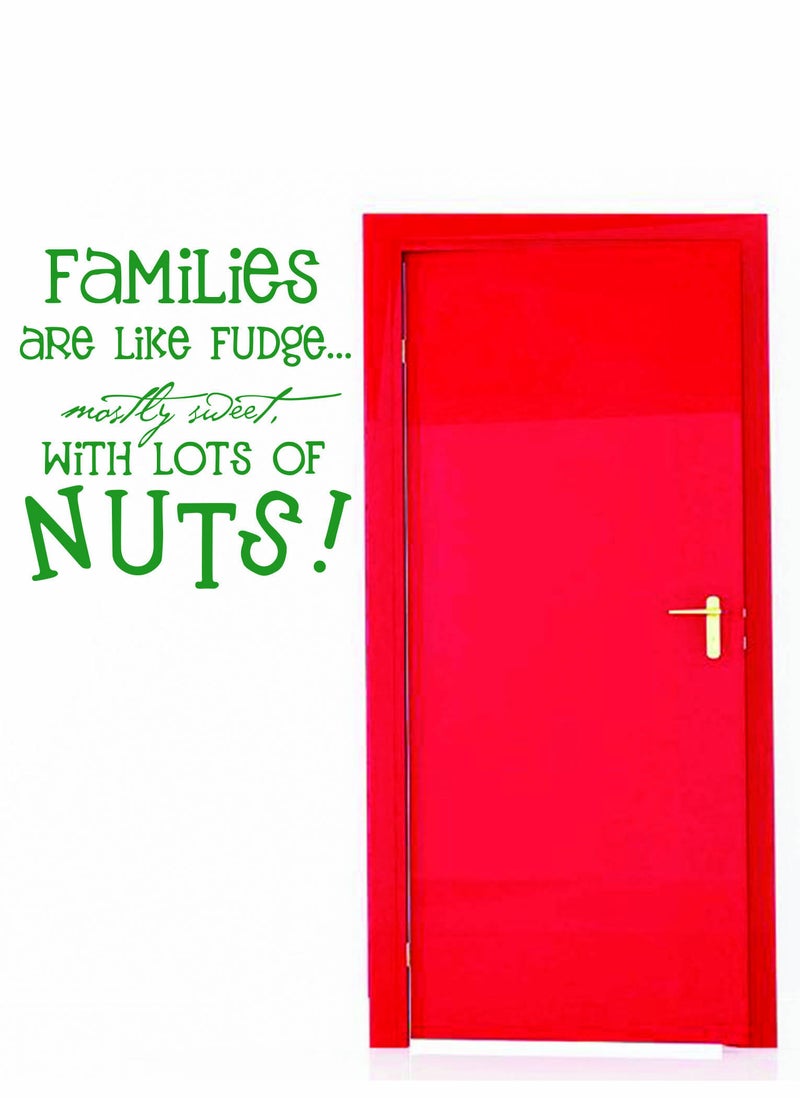 Spoil Your Wall Families Are Like Fudge Sweet Quote Wall Decal - Wall Arts Home Décor - Wall Sticker, 65x80 cm by Spoil Your Wall  - Image 4