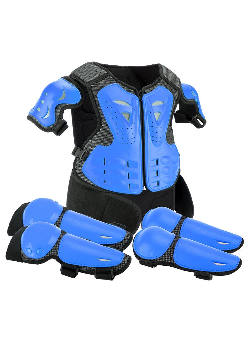 Generic Children's Balance Bike Armor Cycling Suit Off-Road Motorcycle Chest Armor Anti Drop Vest Set  - Image 1