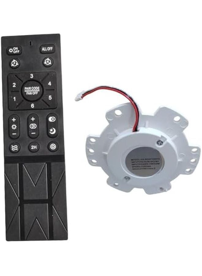 Wireless Ceiling Fan Remote Control 6 Speed Inverter Function Battery Indicator Size C - Image 4