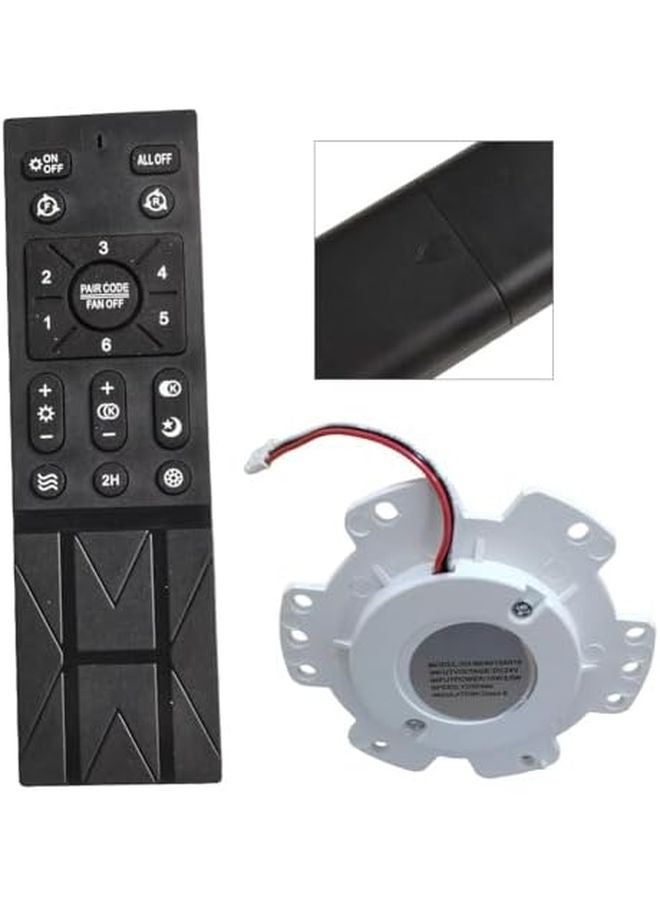 Wireless Ceiling Fan Remote Control 6 Speed Inverter Function Battery Indicator Size C - Image 5