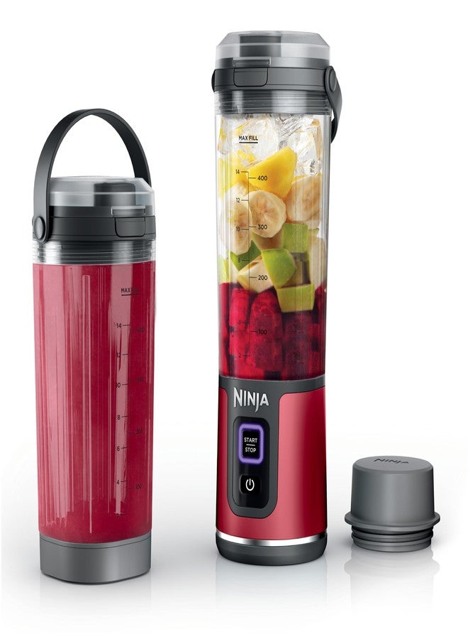 Ninja Blast Portable Blender & Accessories, Cordless, 18oz. Vessel, Personal Blender for Shakes & Smoothies, Leakproof Lid & Sip Spout, USB-C Cord, Dishwasher Safe Parts, BPA Free, Red, CL155ARD - Image 1