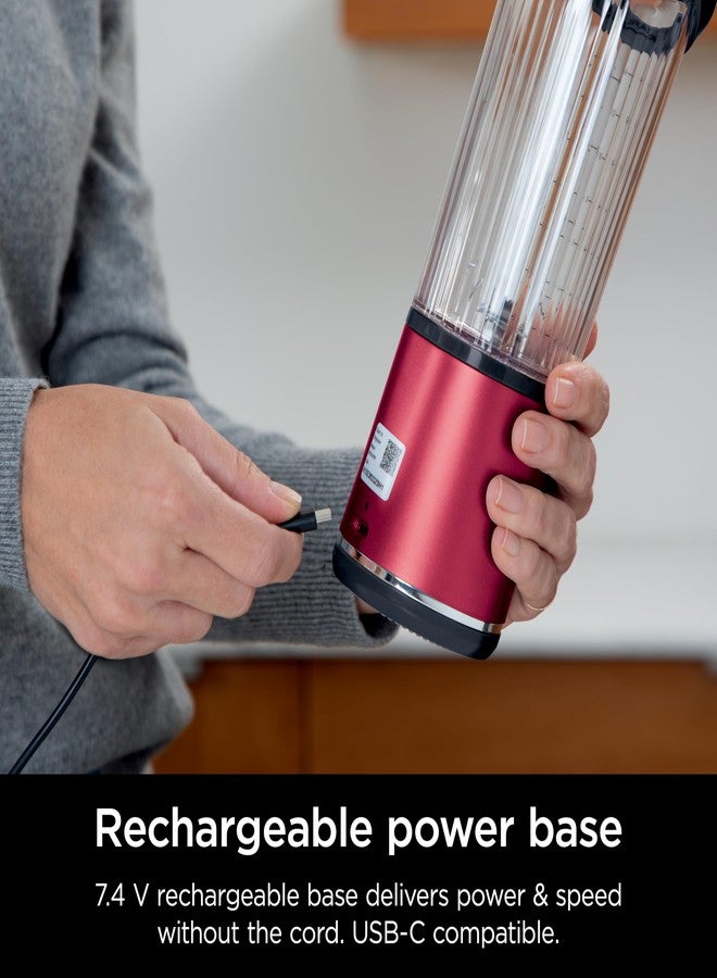 Ninja Blast Portable Blender & Accessories, Cordless, 18oz. Vessel, Personal Blender for Shakes & Smoothies, Leakproof Lid & Sip Spout, USB-C Cord, Dishwasher Safe Parts, BPA Free, Red, CL155ARD - Image 5