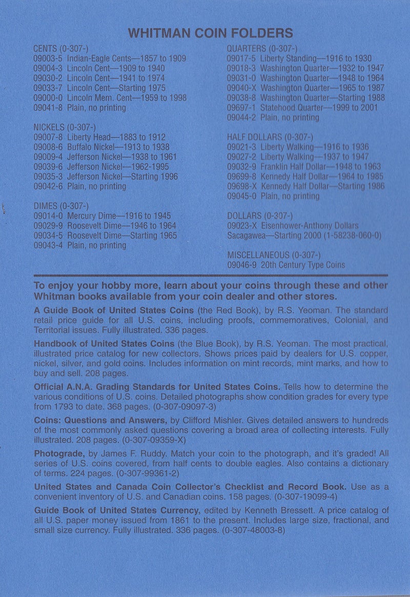 Whitman حافظة ربع دولار واشنطن 1965-1987 (حافظة عملات ويتمن الرسمية) - Image 5