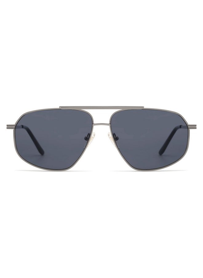 Sojos Classic Retro Aviator Sunglasses For Women Men Vintage Hexagonal Metal Frame Uv400 Lenses Sj1200, Grey/Grey  - Image 1