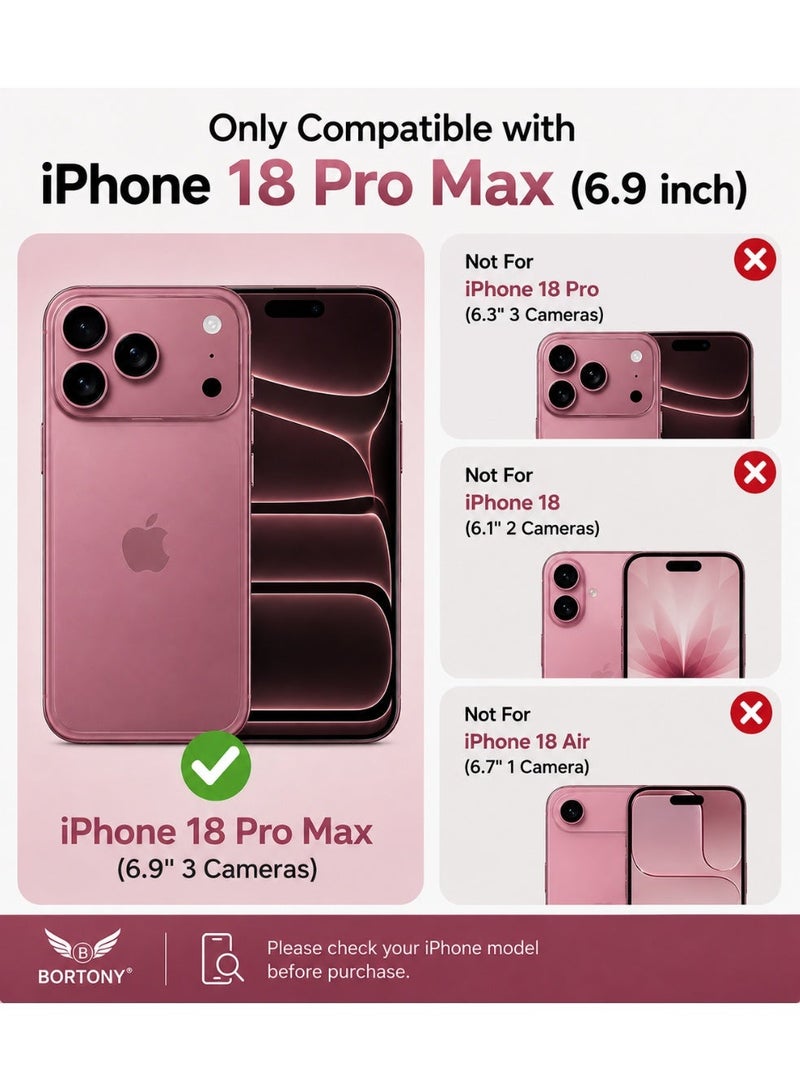 بورتوني غطاء سيليكون سائل ناعم لهاتف iPhone 18 Pro Max - حافظة حماية نحيفة ومقاومة للصدمات - Image 2