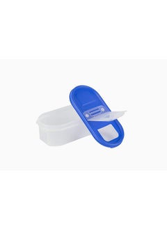 Cutting Edge Essentials Cutting Edge Essentials FlipTop Kitchen Storage Container Dispenser Set for Rice Dal Atta Flour Cereals Snacks Stackable BPA Free Modular Blue Lids Set of 2525ML  - Image 5