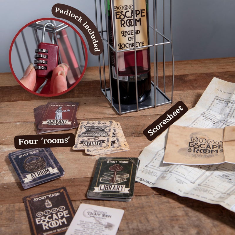 Boxer Gifts Wine Cage Escape Room Game | Solve The Puzzle To Receive The Gift | Bottle NOT Included, - Image 2