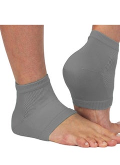 NatraCure Vented Moisturizing Gel Heel Sleeves & Heel Socks for Cracked Heels with Aloe & Shea - Foot Softening Socks for Dry Cracked Feet & Rough Heel Pain Relief Foot Therapy - Gray, L - pzsku/ZAC8DE007A5CB9E57F8E5Z/45/_/1731568136/9125b052-336e-49ec-b562-314ae70921a6