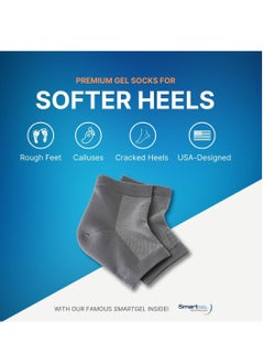 NatraCure Vented Moisturizing Gel Heel Sleeves & Heel Socks for Cracked Heels with Aloe & Shea - Foot Softening Socks for Dry Cracked Feet & Rough Heel Pain Relief Foot Therapy - Gray, L - pzsku/ZAC8DE007A5CB9E57F8E5Z/45/_/1731568139/5c377af6-33fd-427c-ad71-cb2f384a90b5