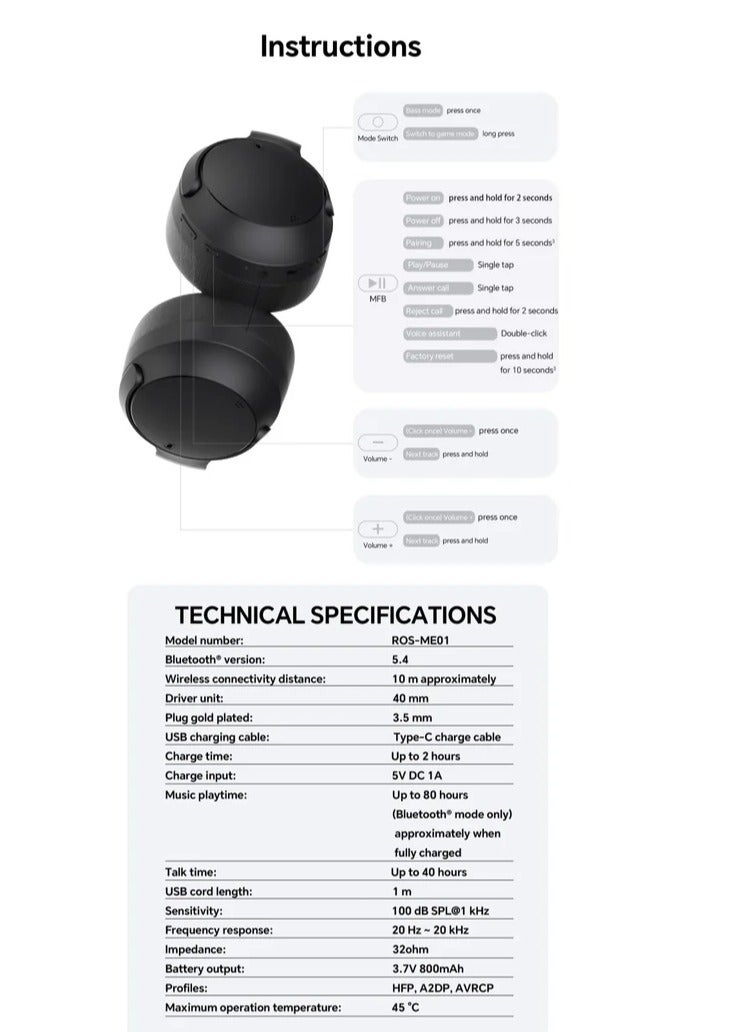 Honor Choice VZ Sport Mate Headphones 80 Hours Battery Life White - Image 3