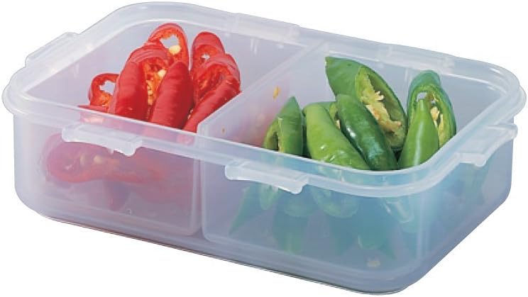 LocknLock Rectangular Short Food Container 360Ml With Divider - Image 2