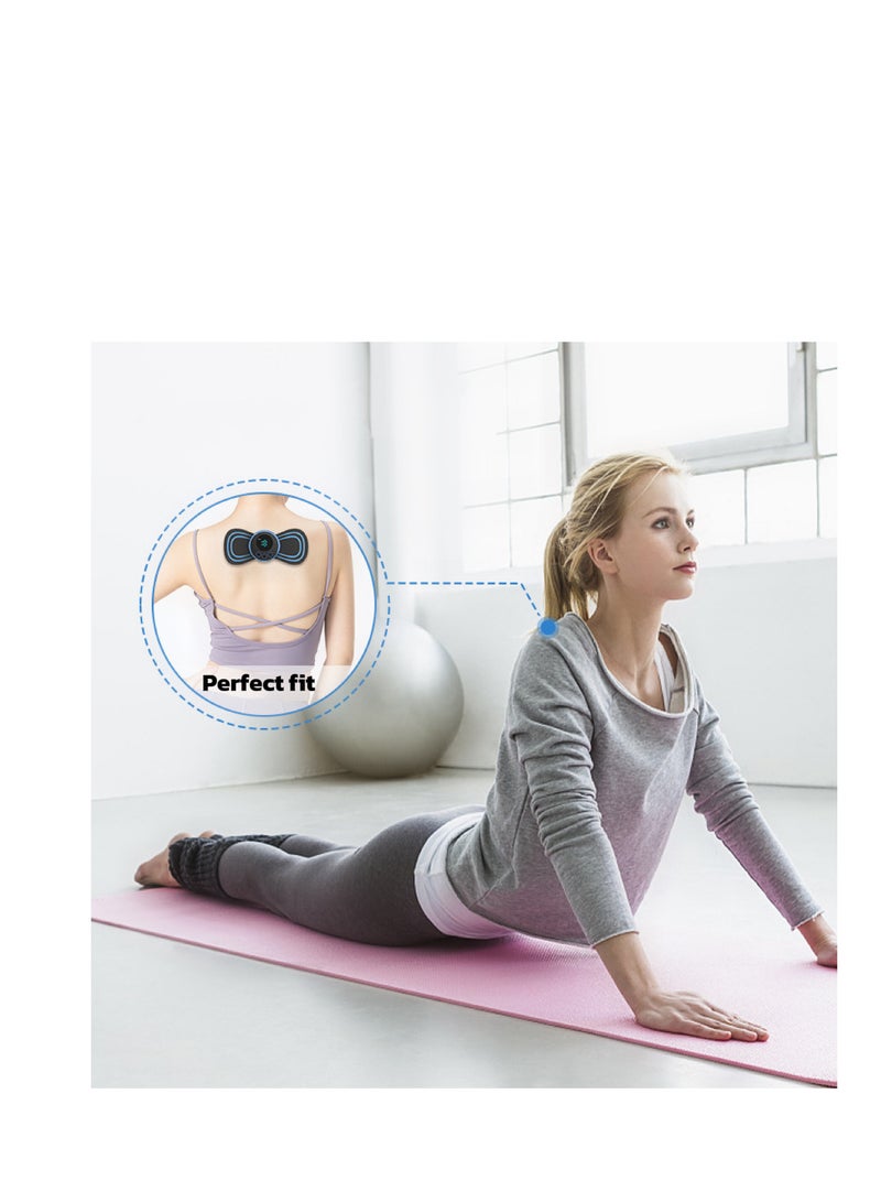 Smart EMS Mini Massage Pads – Portable Neck/Shoulder & Slimming Massager (2-Pack EMS Electrotherapy Patches) - Image 4