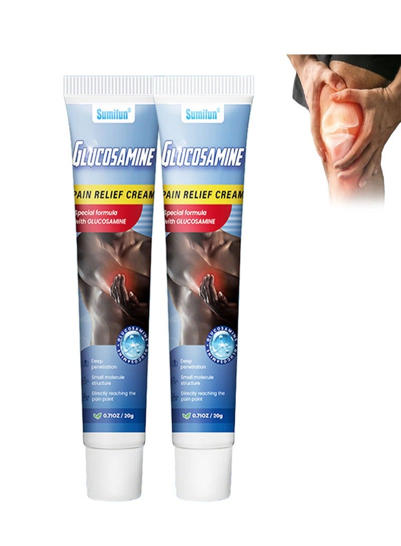 سوميفون كريم جلوكوزامين لتخفيف الآلام، تركيبة خاصة مع جلوكوزامين، يخفف آلام المفاصل ويساعد على تحسين صحة المفاصل والغضاريف (20 جم + 20 جم) - Image 1