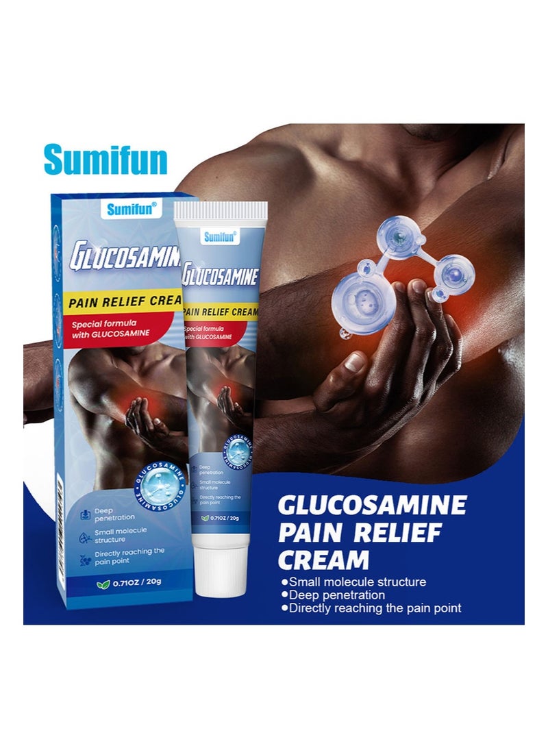 سوميفون كريم جلوكوزامين لتخفيف الآلام، تركيبة خاصة مع جلوكوزامين، يخفف آلام المفاصل ويساعد على تحسين صحة المفاصل والغضاريف (20 جم + 20 جم) - Image 2