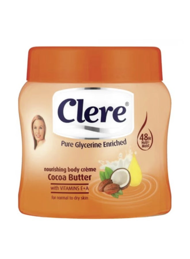 CLERE Cocoa Butter Body Cream 500ml