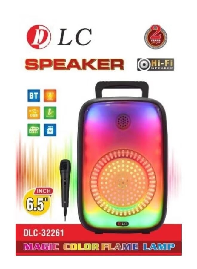DLC-32261 Speaker Powerful Sound and Attractive Lighting with Microphone - Image 1