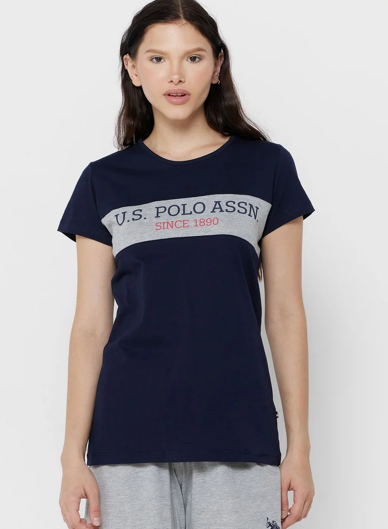 U.S. Polo Assn. Logo T-Shirt & Shorts Set