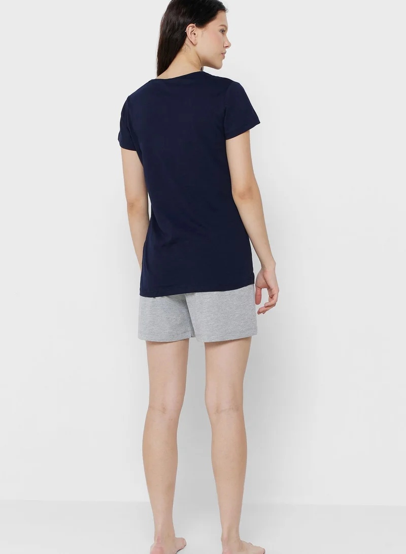 U.S. Polo Assn. Logo T-Shirt & Shorts Set