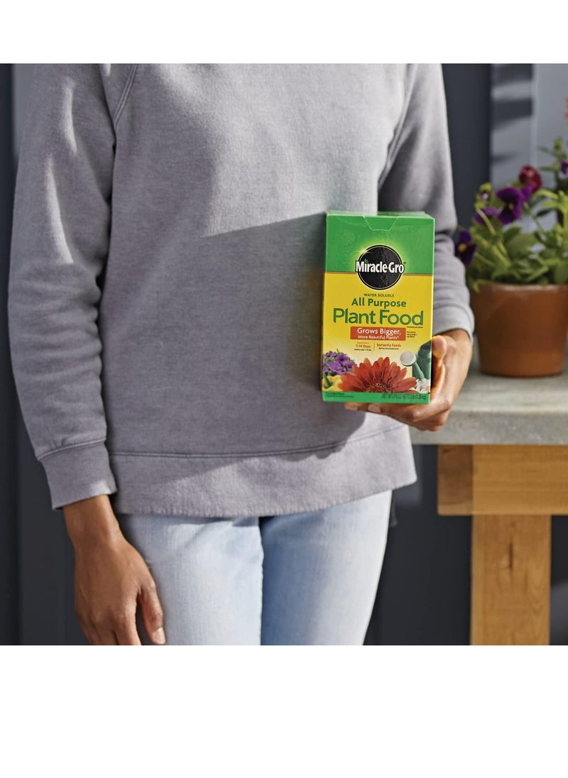 Miracle-Gro - Miracle gro water soluble all purpose plant food fertilizer for indoor or outdoor flowers vegetables or trees 3 lbs - Image 1