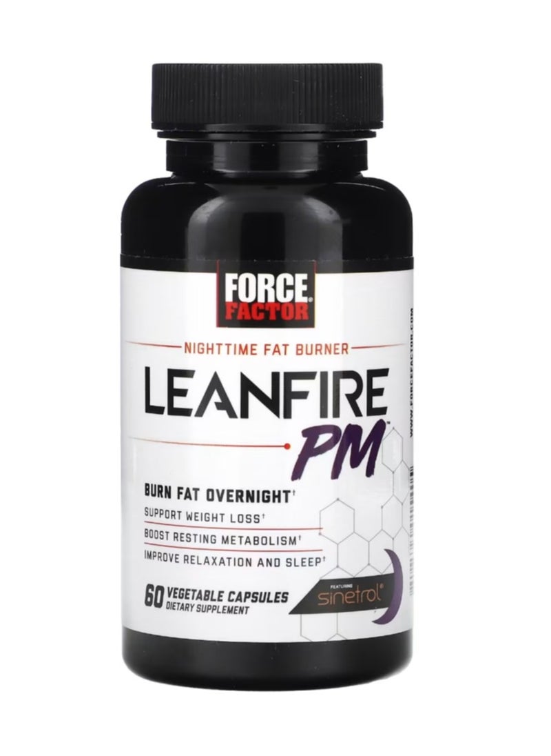 Force Factor Nighttime Fat Burner 60 Veggie Capsules  - Image 1