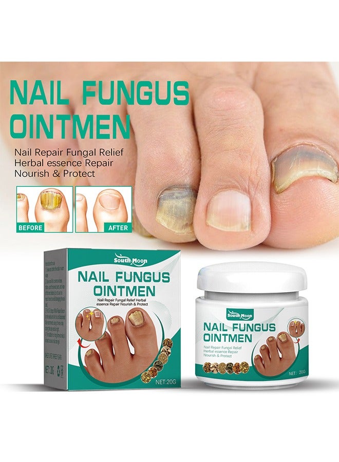 SOUTH MOON Nail Fungus Ointmen - Thickening, Brightening, and Repairing Solution for Damaged Nails on Hands and Feet - Image 1