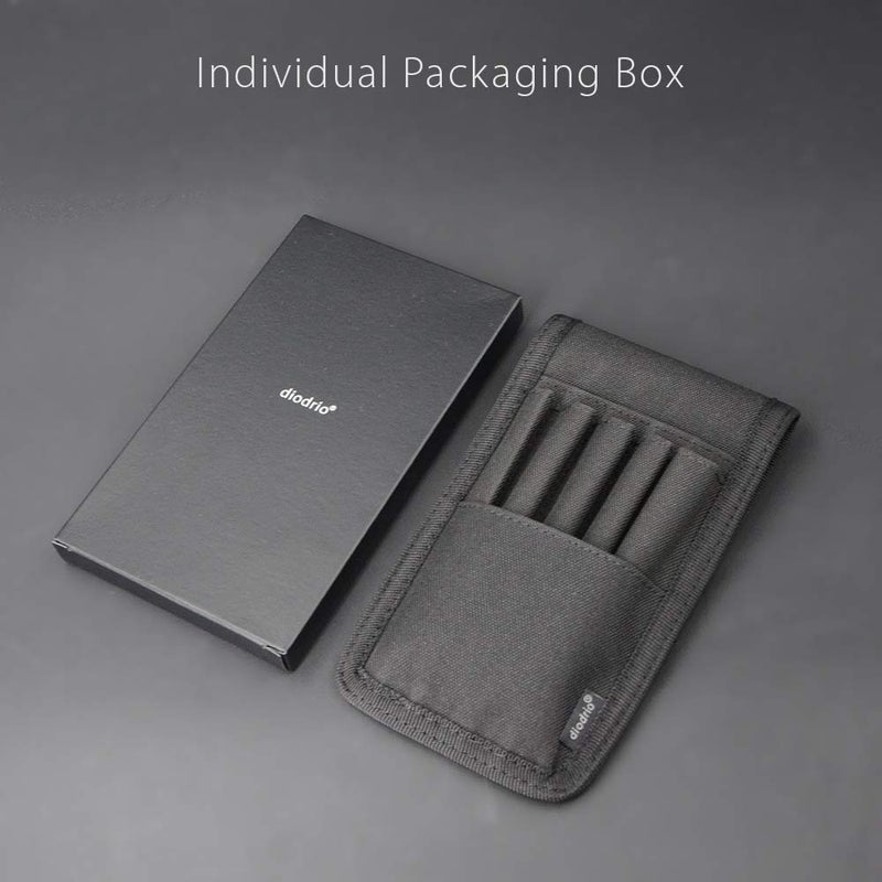 diodrio Belt Pen Holder, Pencil Holder pouch, Pen Sleeve Case Holster for Belt, Hold Multiple pens, Hold 6 Inch Ruler, 4 Pens and a Marker. Made of Durable Fabrics, Detachable, Black. - Image 5
