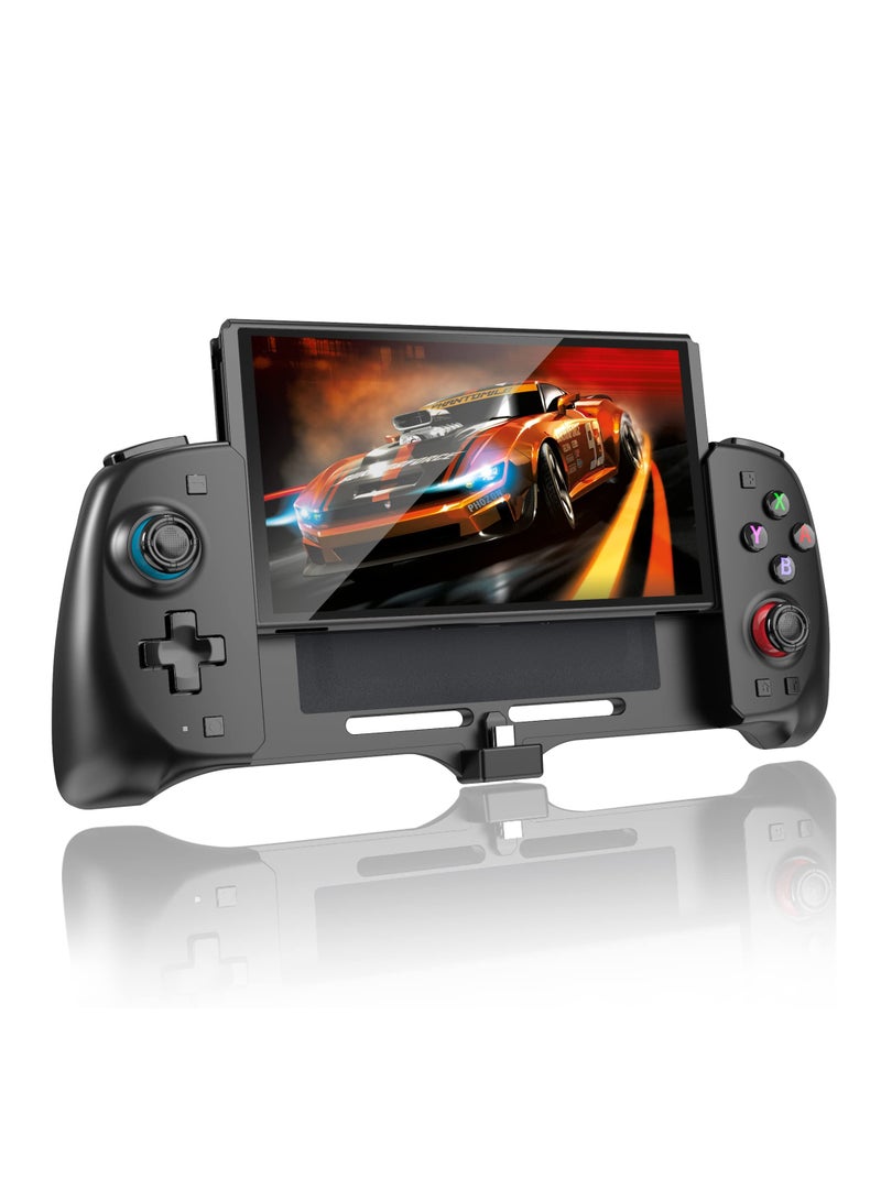 KASTWAVE Switch Controller for Switch/OLED,One-Piece Joypad Controller Replacement for Switch Pro Controller,Ergonomic Switch Controller is Programmable,TURBO,Dual Vibration,6-Axis Gyro,Screenshot(BLACK) - Image 1