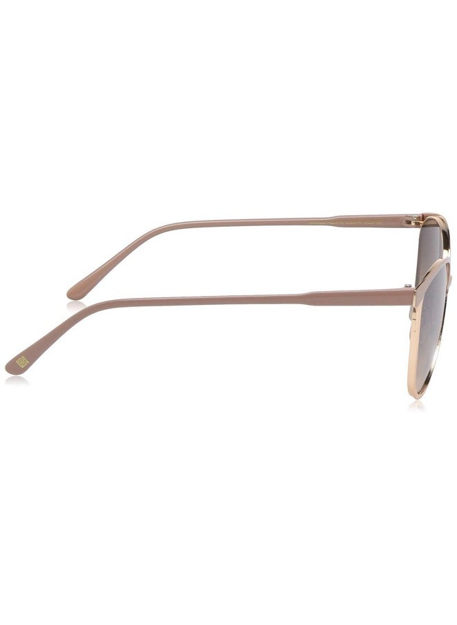 Laundry by Shelli Segal - Laundry By Design Women'S Ld244 Women S Fun Uv Protective Round Sunglasses Stylish Gifts For Women 55 Mm Gold & Nude Mm Us - Image 1