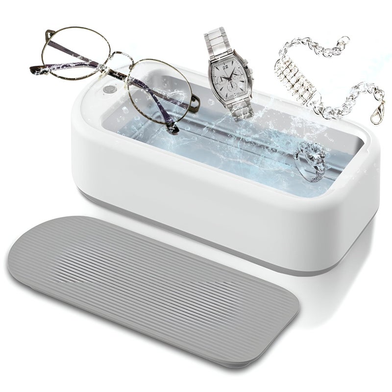 High Frequency Ultrasonic Jewelry Cleaner Device: Mini Ultrasonic Cleaner Portable Household Use for Jewelry, Eyeglasses, Watches, Rings, Retainers, Coins (N - Image 1