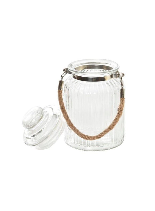 برطمان التخزين الزجاج بحبل - Image 2