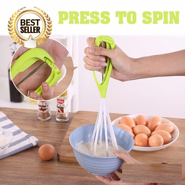 Sevia Kitchenware Magic Foldable Plastic Whisk Beater Hand Blender Mixer Froth Whisker Latte Maker for Milk Coffee Egg Beater Juice - Image 2