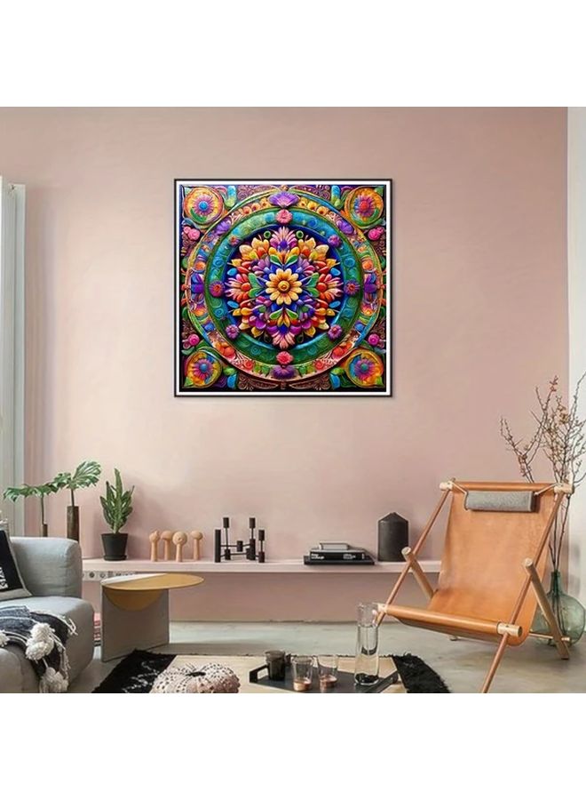 1024 Pcs Floral Mandala Jigsaw Puzzle For Adults 19 69x19 69 Inch Stress Relief Gift - Image 3