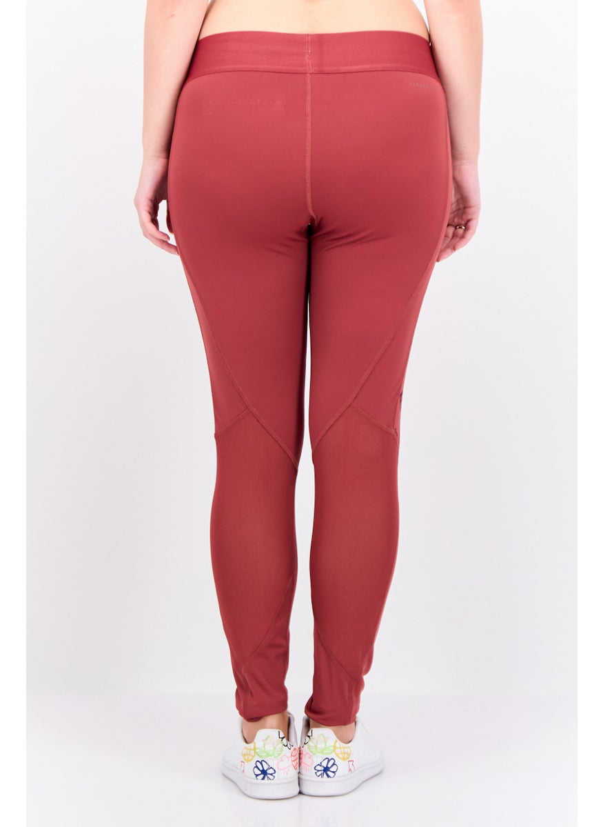 Adidas - Women Sportswear Fit Brand Logo Training Leggings, Brown - Image 1