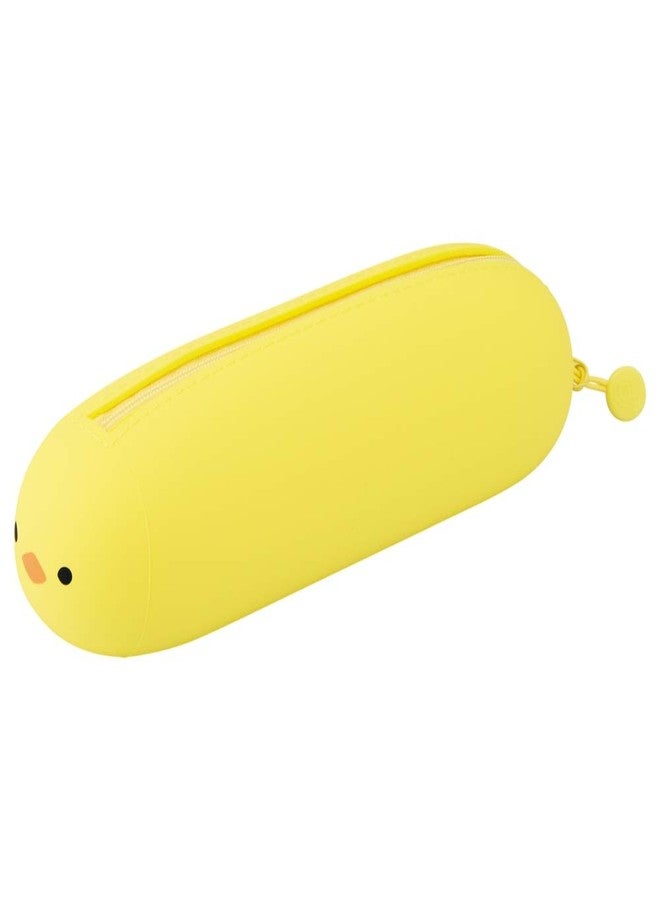 Lihit Lab A7781-17 Smartfit Punilabo Sleeping Pen Case, Pen Pouch, Chick - Image 1