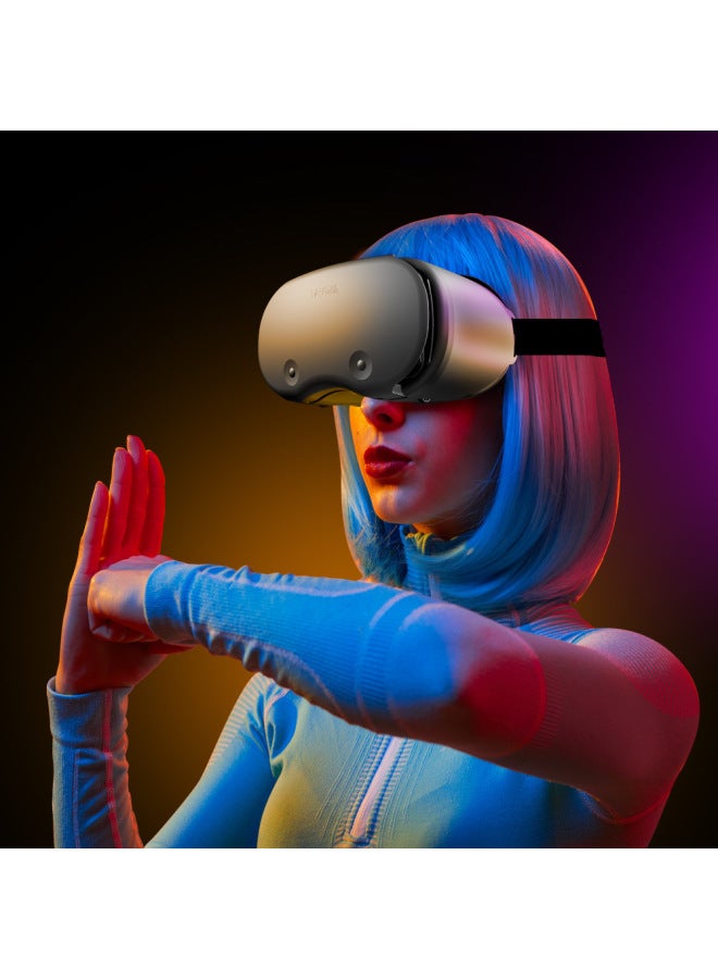 VRG 3D Helmet Virtual Reality VR Glasses For 5-7' Mobile VR-Color:2022 X7 Blu-ray Neutral - Image 1