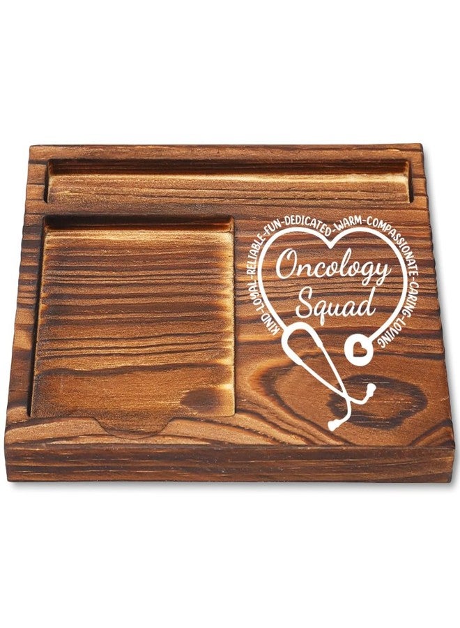 CWGOTC Oncology Squad Gifts, Wooden Sticky Note Holder for Oncology Nurses & Staff, Appreciation Gift for Cancer Care Teams, Graduation, Birthday, Christmas Office Desk Decor YCB139 - Image 1