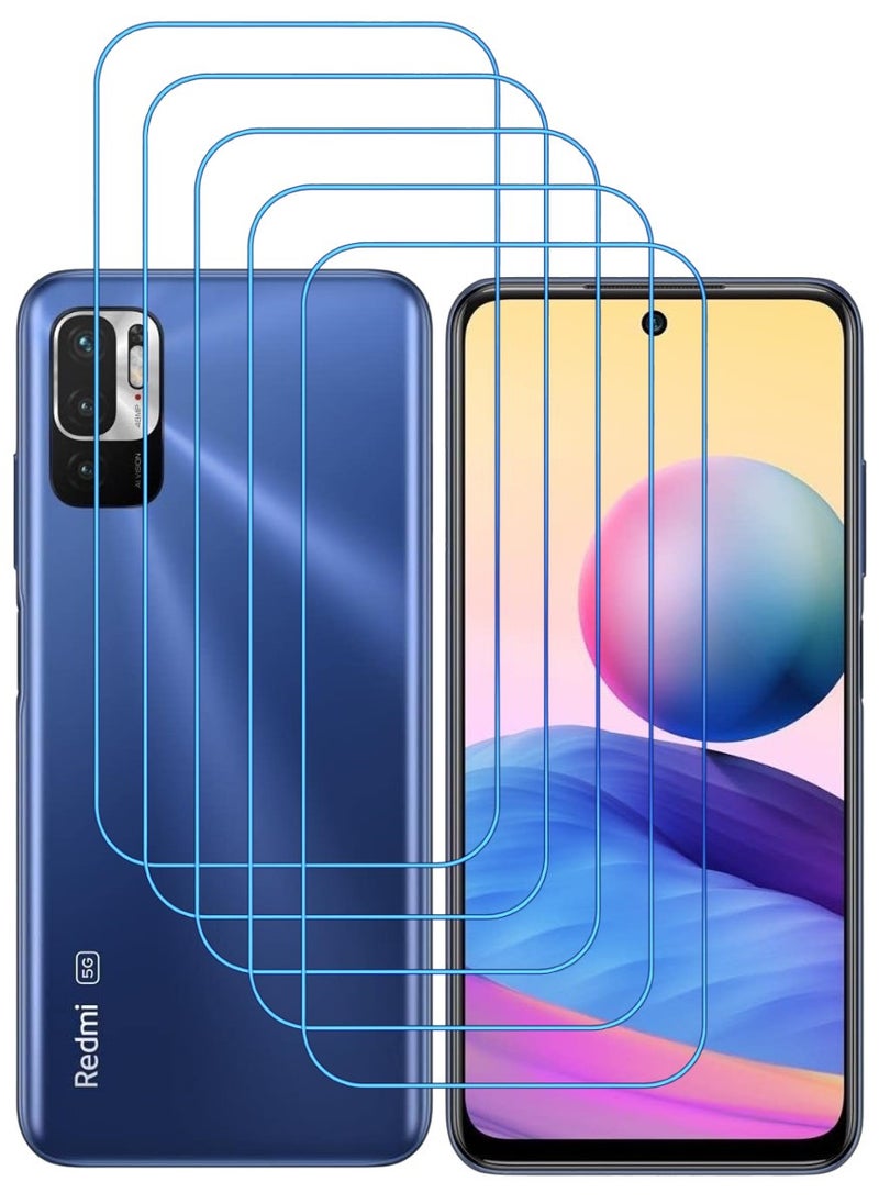 ACLIX 5 Pieces Antistatic ESD Dustproof Premium Quality High Definition Clear Tempered Glass Screen Protector Designed For Xiaomi Redmi Note 10 5G - Image 1