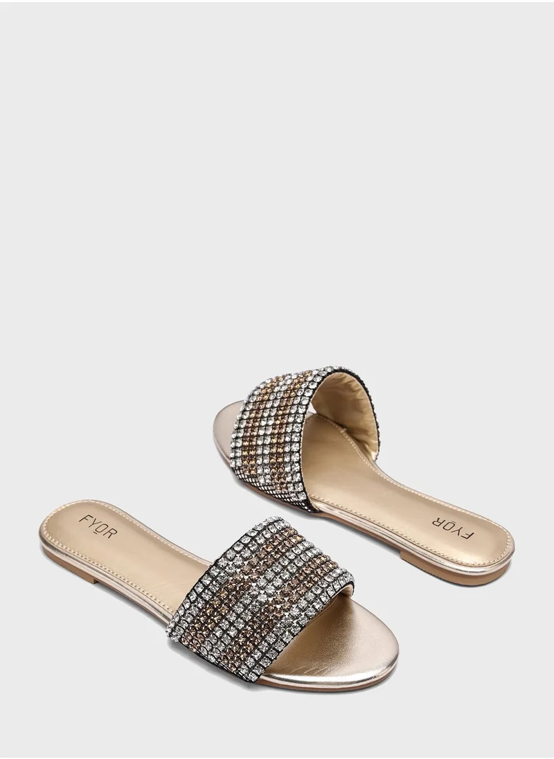 FYOR One Strap Flat Sandals