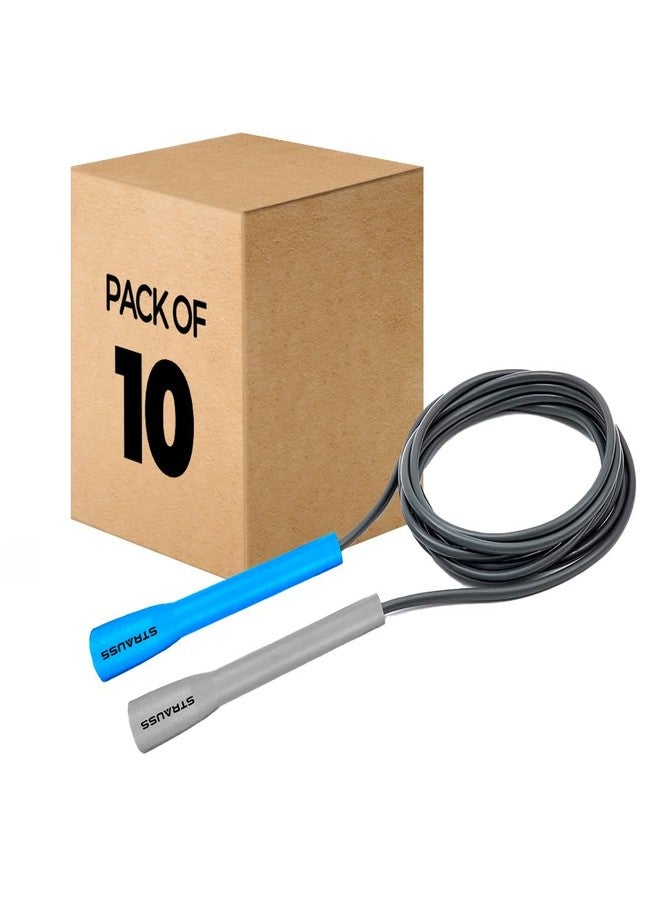 Strauss Skipping Rope, (Grey/Blue) | Pack of 10 - Image 1