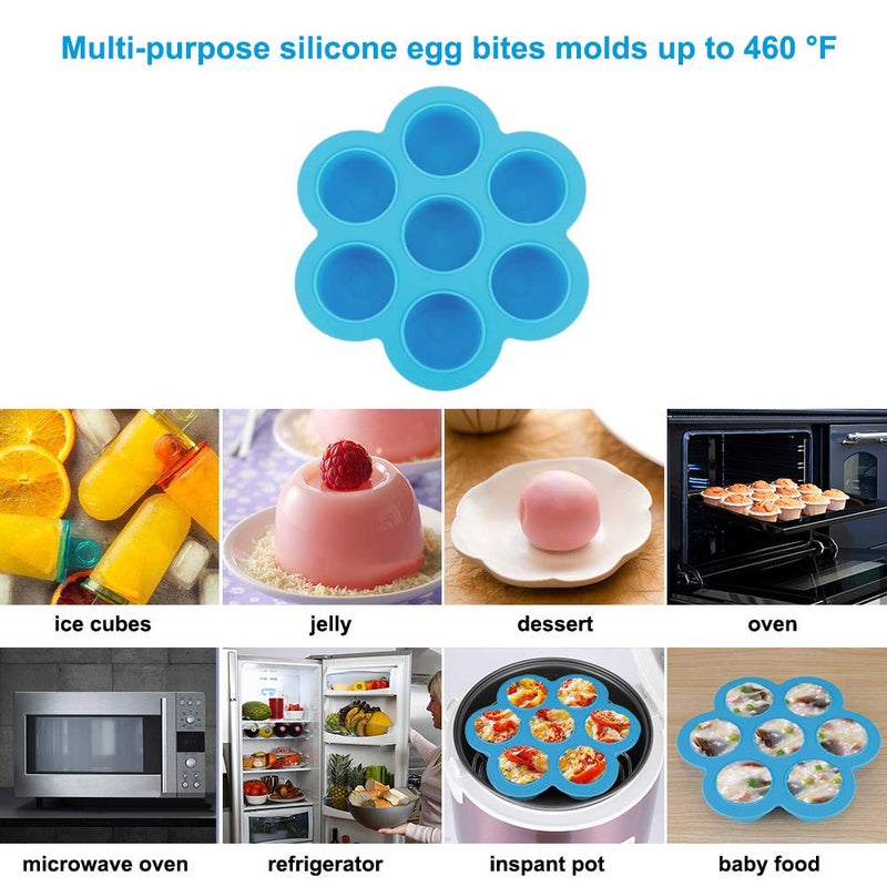 KITOOLBASE Accessories-Set-for-Insta-Pot, Accessory Compatible with Instant Pot 6 Qt 8 Quart, with Steamer Basket Cheesecake Pan Egg Steam Trivet Silicone Mold Mitts Tong - Image 3