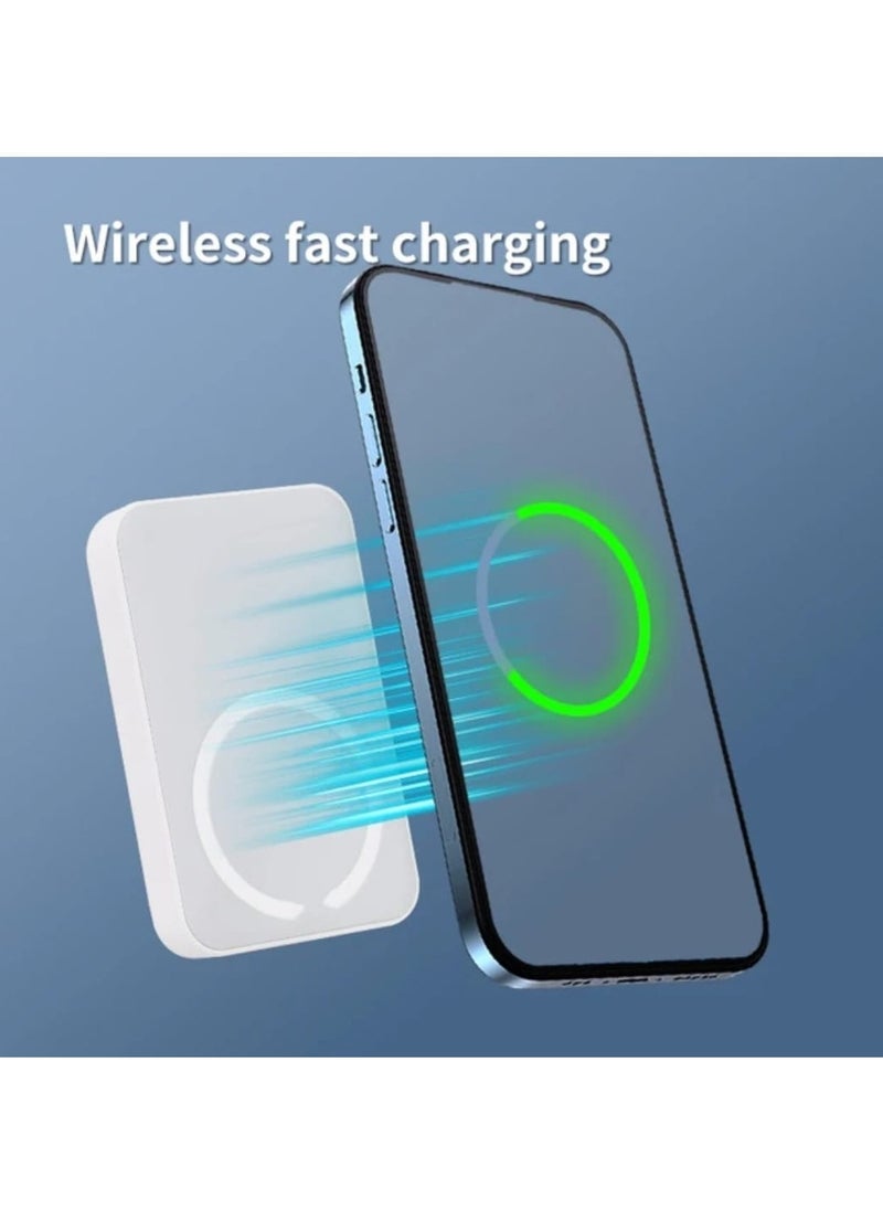 traditious Magsafe Power Bank 5000 mAh, iPhone Charger Wireless , Portable Charger Fast Charging, iPhone Magsafe Charger Battery Pack for iPhone 16/15/14/13/12 Series  - Image 4