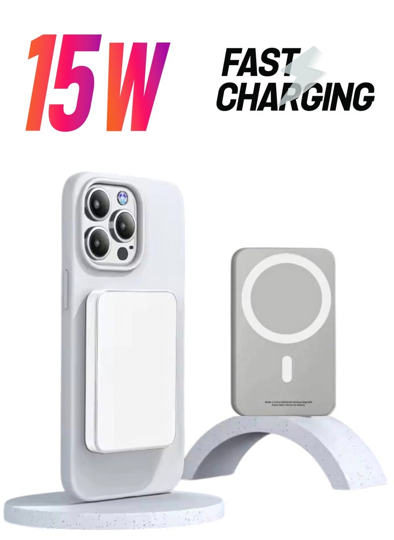 traditious Magsafe Power Bank 5000 mAh, iPhone Charger Wireless , Portable Charger Fast Charging, iPhone Magsafe Charger Battery Pack for iPhone 16/15/14/13/12 Series  - Image 1
